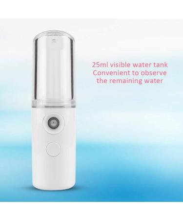 25ml Pink White Optional Nano Atomization Mist Sprayer Face Skin Moisturizing Mist for Home Office and Outdoor Cooling Skin Sprayer for Keeping Moisturizing(White) - Buy Online on GoSupps.com