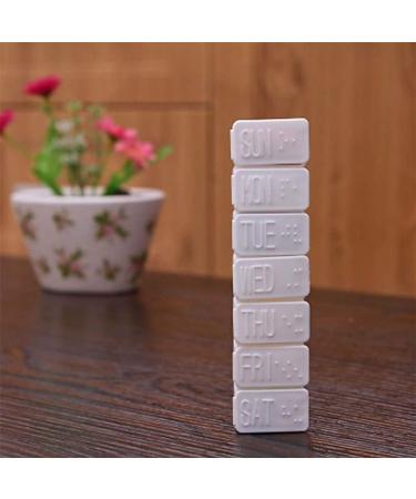 7-Day Pill Box Organizer | Travel-Friendly Tablet & Vitamin Holder | Durable Plastic Medicine Case - Buy Online on GoSupps.com
