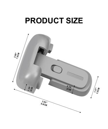 Updated Home Refrigerator Lock for Kids  Child Proof Fridge Freezer Door Lock Apply to Max 1"(25mm) Sealing Strip Easy to Install and Use 3M Adhesive No Tools Need or Drill - Buy Online on GoSupps.com