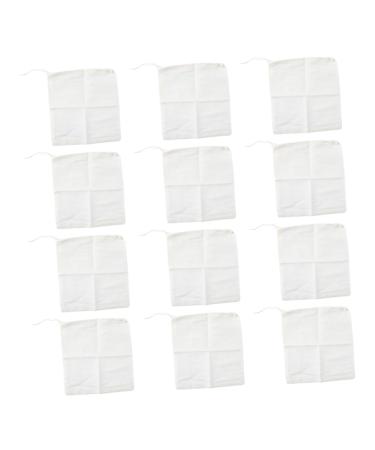 KICHOUSE KICHOUSE Pack of 12 Reusable Cotton Filter Bags for Tea and Soup Safe for Chinese Use