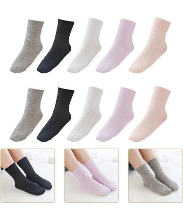 Healifty Women's Diabetic Cotton Nursing Socks 5 Pairs - Warm and Comfortable Foot Socks for Patients, Elderly, Pregnant Women, and Men - Buy Online on GoSupps.com