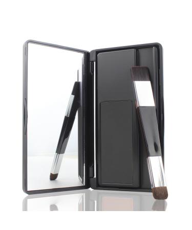 VOLLUCK Root Touch up Powder Long-lasting Hairline Powder for Men Women Waterproof Root Cover up for Hairline Bald Spots 8g (Black)