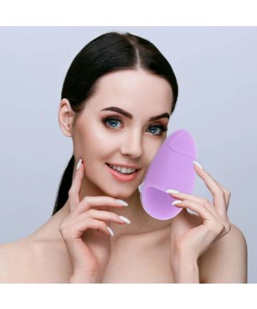 Professional Silicone Facial Scrubber Reusable Cleanse Brush for Exfoliating Small Massaging Face Cleanser Brush - Buy Online on GoSupps.com
