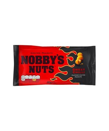Nobby's Nuts Sweet Chilli Coated Peanuts 40g Pack of 20