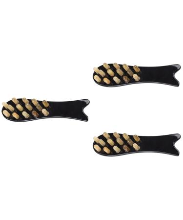 Healvian 3st combs for women hairbrush massage hairbrush made of wood hair massage device comb multifunctional tool massage device from natural horn scalp curling tool buffelo horn