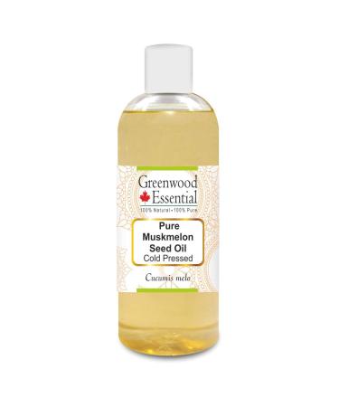 Greenwood Essential Pure Musk Melon Seed Oil (Cucumis melo) Pure Therapeutic Grade Cold Pressed 200ml (6.76 oz)