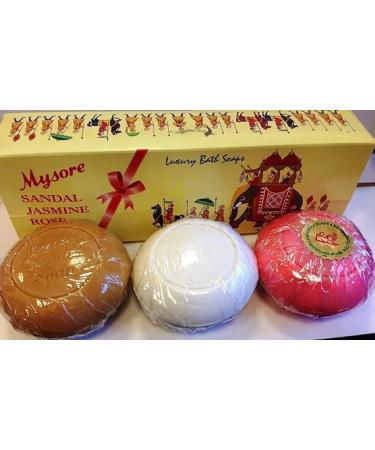 Buy Jasmine and Rose Soap - Sandal Scent 450g (Pack of 3) | International Shipping Available - Buy Online on GoSupps.com