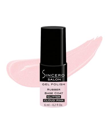 Sincero Salon - Rubber Base Gel Glitter Cloud Pink - Nail H rter - UV Nailack - Gel Nail Cack for Nail Protection - Gel Nail Polish For damaged nails - UV gel for nails - UV paint for manicure - Buy Online on GoSupps.com