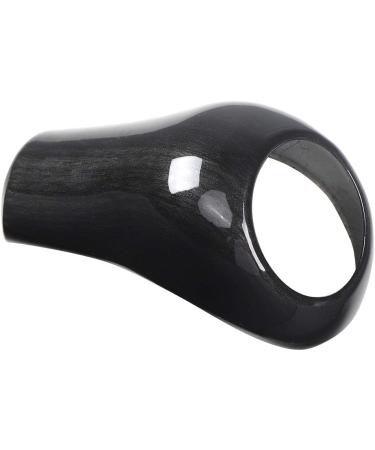 Knobm Gear Knob Cover Abs Gear Knob Cover Fits For A C E G Gls Left Hand Driving (black wood grain) - Buy Online on GoSupps.com