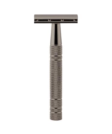 Safety Edge | Stainless Steel Cutter Material Women's Double Edge Rose Gold Shaving | Zinc Alloy Handle Close Shave | Shaving for Home Air Travel Car and Camping Black