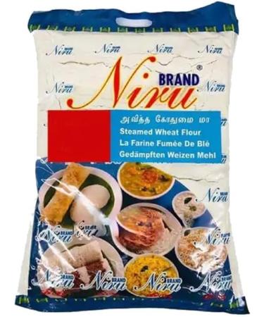 Seelan Niru Steamed wheat Flour- Used to make Indian snacks and sweets High Fibre & Protein Soft and fluffy texture Steamed Flour-5KG