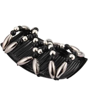 Hair Combs for Women Magic Stretchy Beads Hair Combs Double Comb Hair Clips Bun Maker Hairpins Accessories for Women Long Hair - Buy Online on GoSupps.com