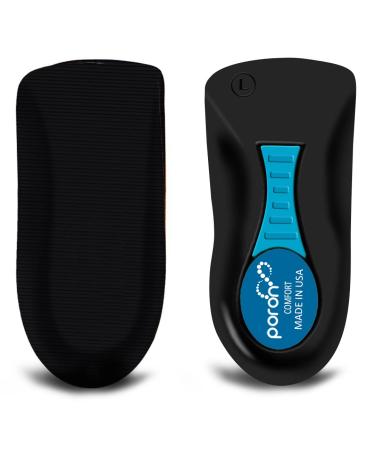 Heel Cups for Heel Pain Plantar Fasciitis Insole  PORON - Made in USA 2022  Heel Cushions Inserts Heel Spur Relief - Flat Feet - Bone Spur -Tendinitis (W 6-11.5 / M 4.5-9.5  C) W 6-11.5 / M 4.5-9.5 C