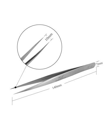 LASHVIEW Professional Eyelash Tweezers - Vetus ST12 Straight Pointed Stainless Steel for Precision Grafting & Extensions - Ideal for Lash Extensions & Stickers International Shipping Available - Buy Online on GoSupps.com