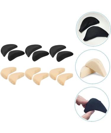 NOLITOY 6 Pairs Sponge Toe Plug Inserts for Men & Women | Forefoot Pads High Heel Fillers & Casual Shoe Tips - Perfect Fit for Oversized Shoes - Buy Online on GoSupps.com