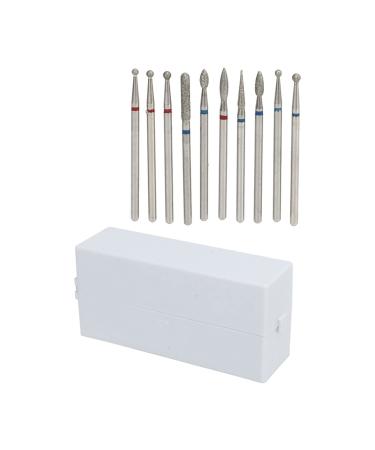 Nail Drill Bits Set 30 Holes Stainless Steel Grinding Cuticle Drill Bit for Nail Polishing Nail Care
