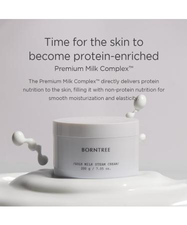 BORNTREE Gold Milk Steam Cream 7.05 oz - Buy Online on GoSupps.com