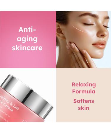 Amococo Neck Cream with Collagen&Tripeptide & Hyaluronic Acid Anti-Wrinkle Deep Hydration Skin Tightening Lifting Moisturizing Care Cream for Daily Use 1.6oz - Buy Online on GoSupps.com