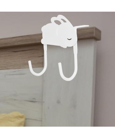 Uonlytech 2pcs Spray Paint Clothes Hangers Hooks Over The Door Rack Coat Hook Wrought Iron Door Hanging - Buy Online on GoSupps.com