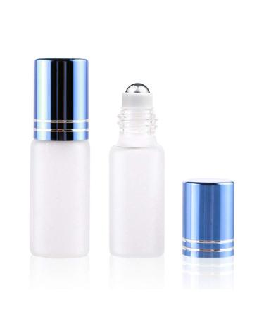 Kankoo essential oils roll on glass bottles for essential oil refillable container roller Perfect for essential oils roller bottles for essential oils Blue