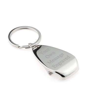 Personalised Classic Claw Design Bottle Opener Keyring - Engraved with Your Custom Text