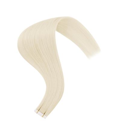 Youngsee 50cm Blonde Real Hair Tape Extensions - Virgin Remy Hair - 5pcs #1000 - Smooth & Seamless - Buy Online on GoSupps.com