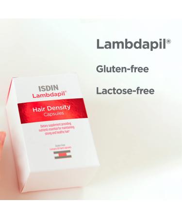 ISDIN Lambdapil Hair Density Capsules - 60 Count for Thinning Hair | Hair Thickening Vitamin Supplement - Buy Online on GoSupps.com