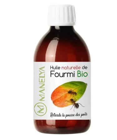 Manelya Manelya Ant Oil 250 ml Against Hair Growth Delays Hair Growth Vegan 100% Organic and Natural Glass Bottle