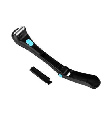 Electric Back Shaver Professional Razor Do-It-Yourself Grooming Design for Back Hair Removal (Black)