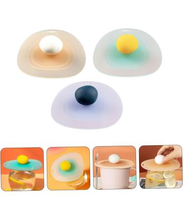 Alipis 3pcs Accessory Mug Silicone Dustproof Cover Multi-function Leakproof Practical Lid Sealed Cup 11.7X10.5CM Assorted Color - Buy Online on GoSupps.com