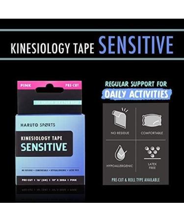 HARUTO Kinesiology Sports Tape  for Pain Relief Strong Support  Therapeutic Tape Physio for Athletic Sports Recovery  20 Precut 10 Strips (Sensitive Beige for Novice) Sensitivie-beige - Buy Online on GoSupps.com