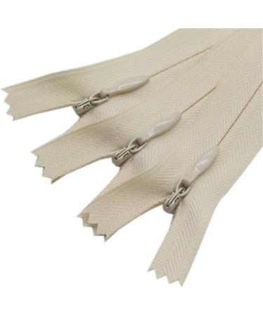 YaHoGa 10pcs 18 Invisible Conceal Zippers for Sewing Dress Garments Pillow Tailor Craft - Beige 18 - Buy Online on GoSupps.com