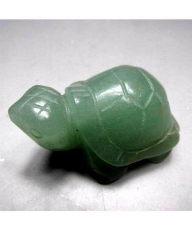 2"/45g Green Turtle Handmade Stone Carving - Crystals and Stones Specimen Home Decor feng Shui Home Goods - Buy Online on GoSupps.com