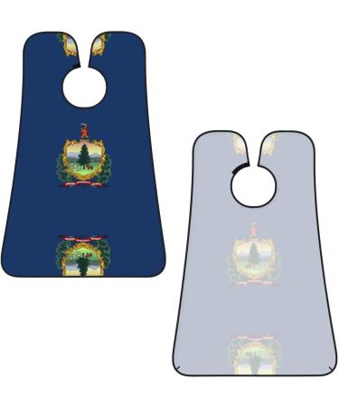 Vermont State Flag Beard Bib Apron - Ultimate Hair Catcher for Men | Black Beard Cape for Shaving & Trimming - Buy Online on GoSupps.com
