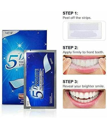 Fast Teeth Whitening Strip Kit - Up to 8 Shades Whiter in 30 Mins - Pack of 7 - Buy Online on GoSupps.com