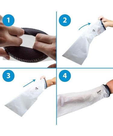 LimbO Waterproof Protector Full Arm Cast Cover - Adult (M60L 25-29 cm Upper Arm Circ.) - Buy Online on GoSupps.com