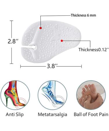Buy 3 Pairs of Self-Adhesive Gel Pads for Tanga Sandals - Transparent Flip Flop Cushions for Pain Relief & Slip-Proof Comfort - International Shipping Available - Buy Online on GoSupps.com