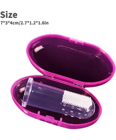 Baby Finger Toothbrush - Silicone Gum Cleaning Massager in Blue Box | Gentle Tooth Care Tool for Infants - Buy Online on GoSupps.com