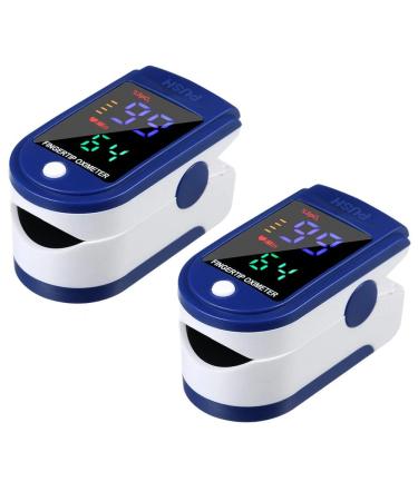 Finger Pulse Oximeter with LED Display - Family Medical Health -Finger Blood Heart Oxygen Saturation Meter Spo2 Monitor