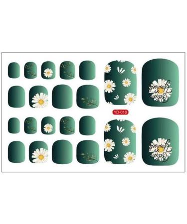 lmoikesz Sticker Toe Nail Full Flower Refreshing Wraps Paster Self-Adhesive Waterproof Handmade Decals Ins Birthday Gift No.1 - Buy Online on GoSupps.com