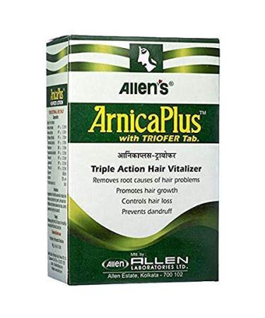 Allen's Arnica Plus Triofer - Triple Action Hair Vitalizer - 100ml + 50 Tabs