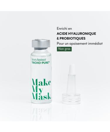 MakeMyMask Tricho-Pure Itch Soothing Serum - Enriched with prebiotics and hyaluronic acid - no rinsing - Proven effectiveness - Buy Online on GoSupps.com