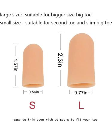 30-Piece Toe Caps Toe Protector Covers - Protect Toes from Rubbing, Ingrown Toenails, Corns, Blisters, Hammer Toes - Beige - Buy Online on GoSupps.com