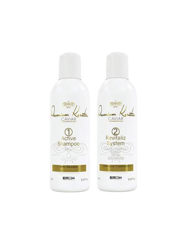 Premium Keratin - Caviar Hair Care Kit - Shampoo 150ml + Conditioner 150ml