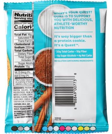 Buy Quest Nutrition Snickerdoodle Protein Cookie (2.08oz) - Delicious & Healthy Snack | International Shipping Available - Buy Online on GoSupps.com
