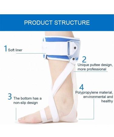 Adjustable Ankle Foot Orthosis for Drop Foot - Support & Stabilizer for Dorsiflexion - Large Left Color - Buy Online on GoSupps.com