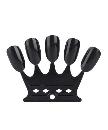 Nail Art Tips - 10pcs Black Nail Sticks Display for Polish & Gel - Perfect Manicure Practice Tool - Buy Online on GoSupps.com