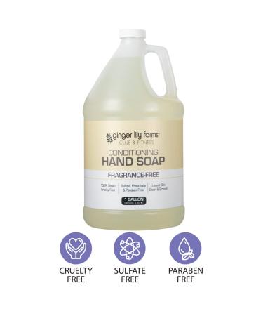 Ginger Lily Farms Club & Fitness Conditioning Liquid Hand Soap Refill - 100% Vegan & Cruelty-Free - Fragrance Free - 1 Gallon - Buy Online on GoSupps.com