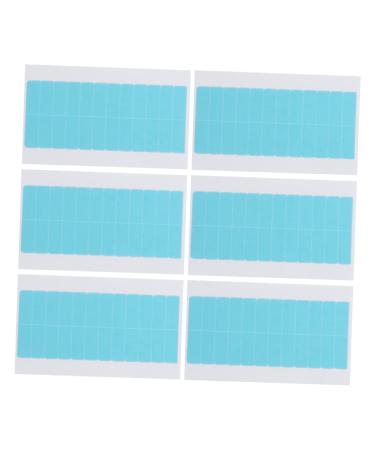 FRCOLOR 6 Sheets Double Sided Adhesive Hair Extension Lace Front Wig Tape Adhesive Hair Extension Tape Seamless Hair Extension Tape Hair Extension Tabs Hair Wig Tape Replace Hair Piece Pu