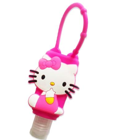 Halafs Hello Kitty PVC Designed Silicone 1 Oz Travel Size Pocketbac Lotion Hand Gel Sanitizer Holder Case Cover